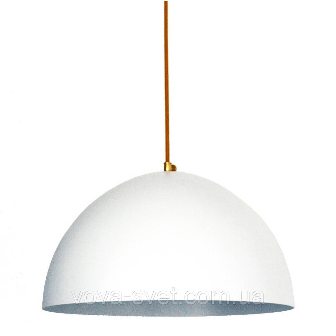 Світильник підвісний купол Loft Steampunk [ Pendant Round White ]