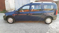 Рейлінги Хром Пластикові ніжки для Renault Logan MCV 2005-2013 рр
