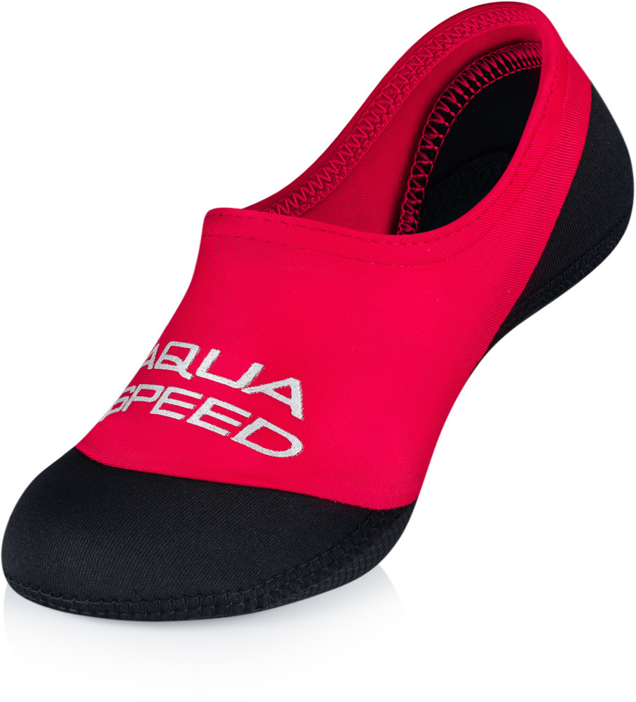Шкарпетки для басейну Aqua Speed NEO SOCKS 7369 червоний, чорний дит 22-23