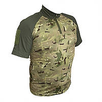 Мужская тактическая рубашка-поло убакс Newt Polo Tactic Ubacs хаки NE-POLU-024