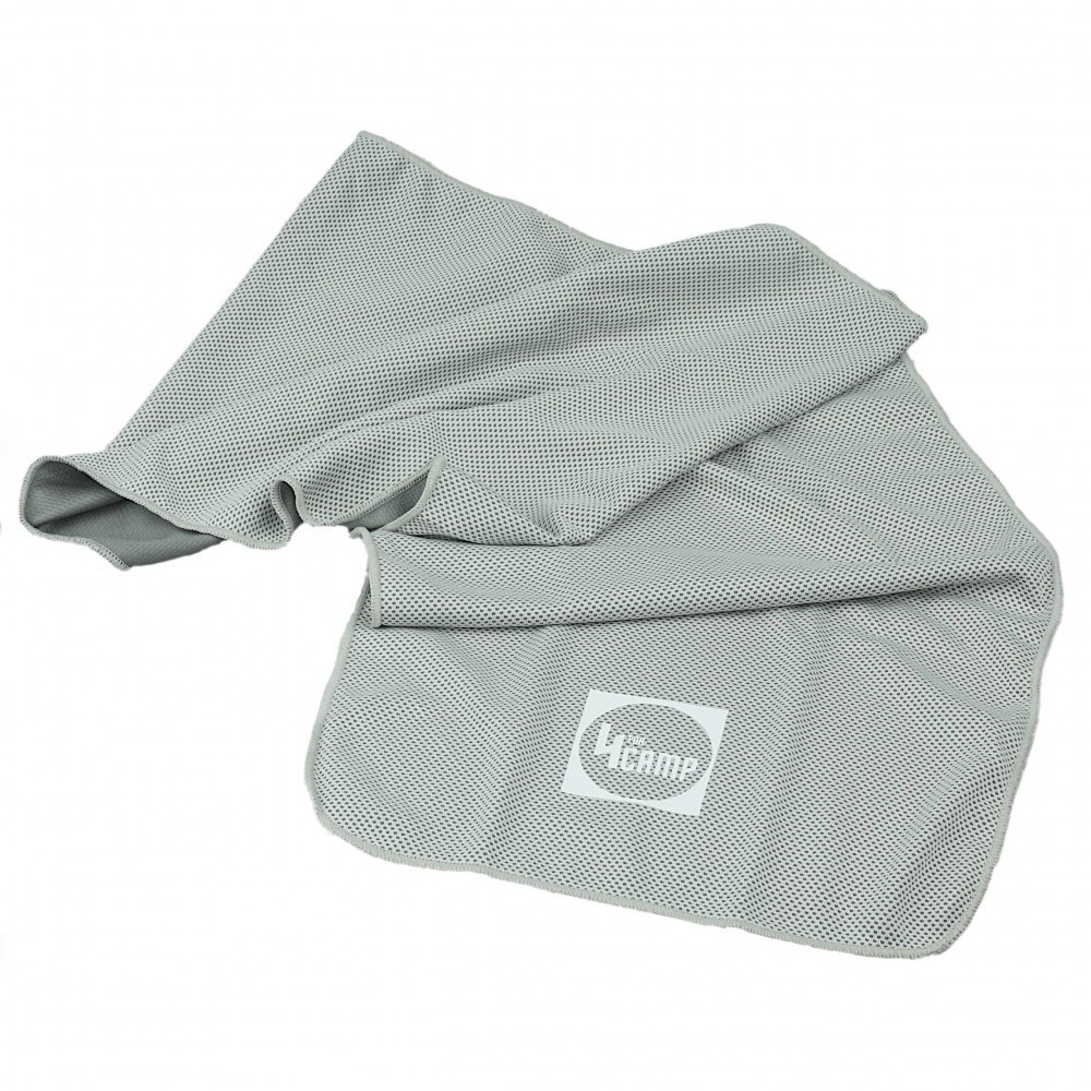 Охолоджувальний рушник для фітнесу та спорту 4CAMP з мікрофібри CT01 сірий 100*30см. - фото 2 - id-p1875208236