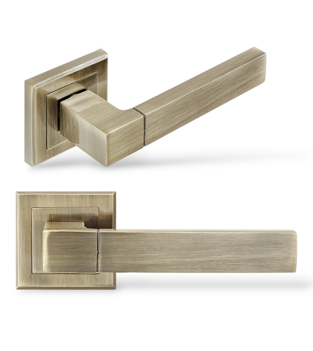 Ручки для міжкімнатних дверей MVM/ LINDE Grotti A-2004 AB бронза, фото 1