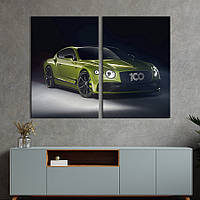 Картина на холсте KIL Art Автомобиль класса люкс Bentley Continental GT 165x122 см (1288-2) z111-2024