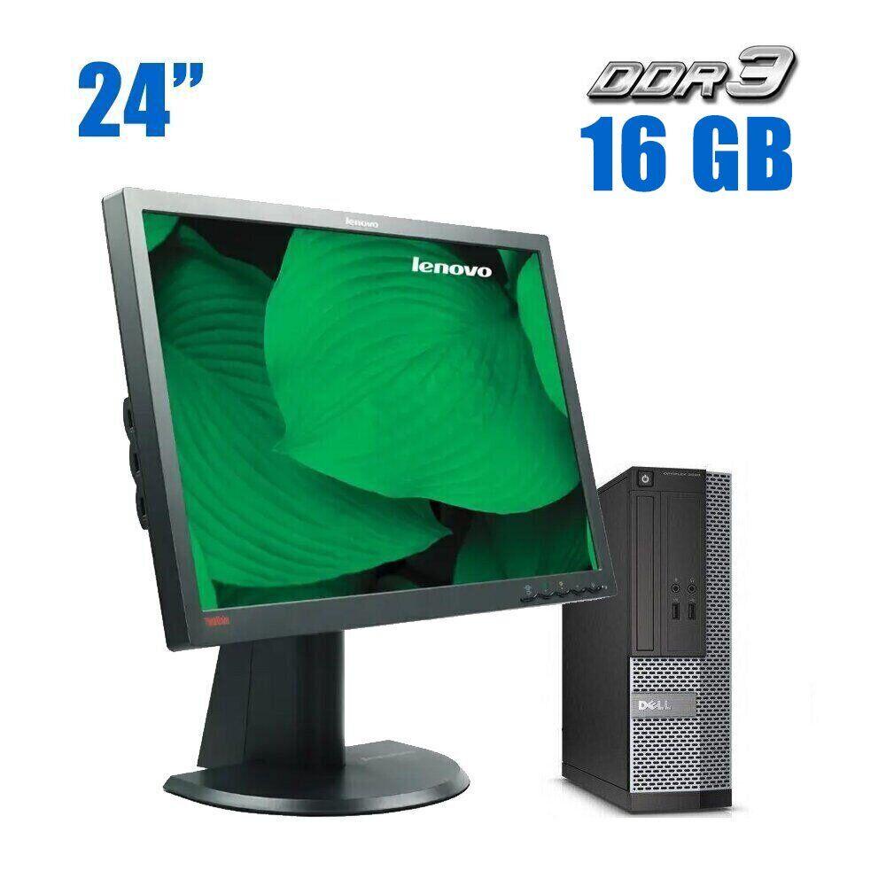 Комплект ПК: Dell OptiPlex 3020 SFF / Intel Core i3-4130 (2 (4) ядра по 3.4 GHz) / 16 GB DDR3 / 480 GB SSD /