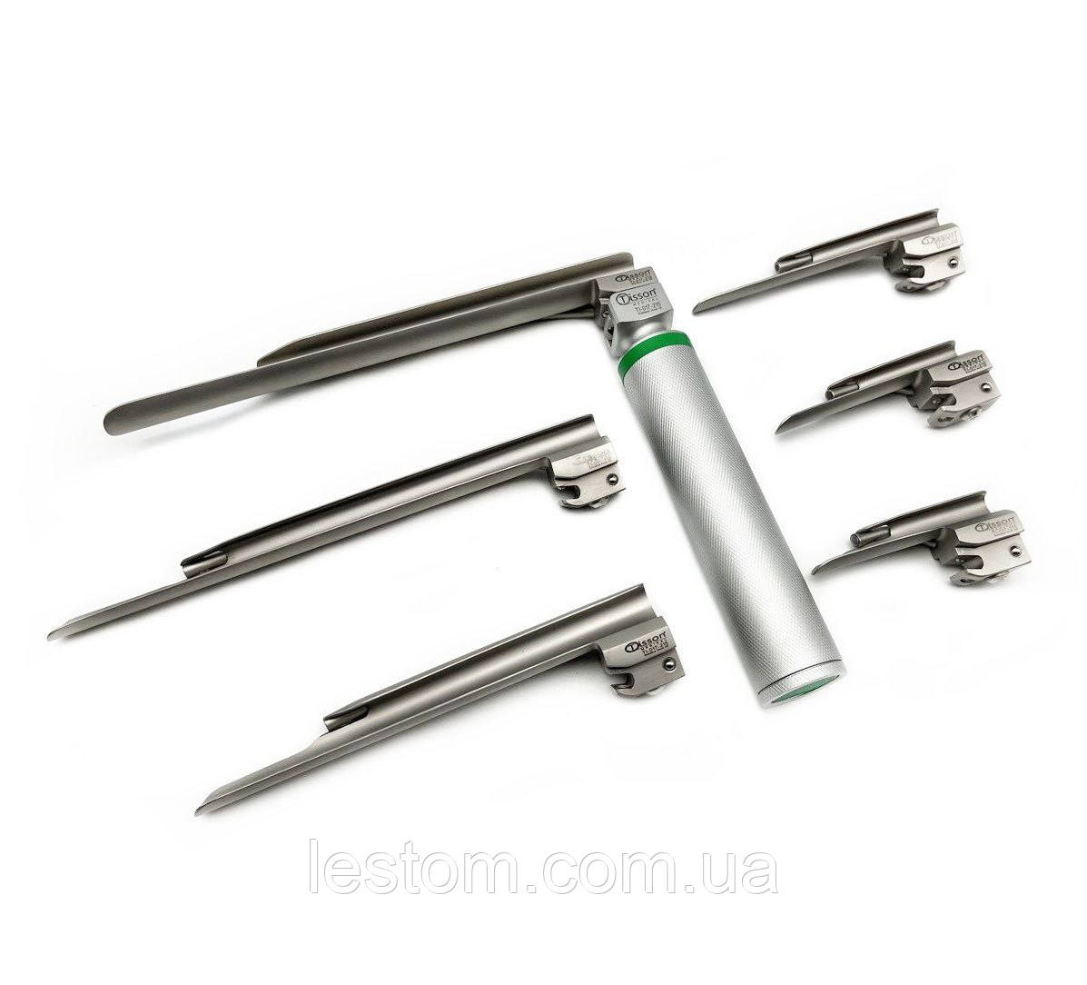 Ларингоскоп фіброоптичний в наборі з 6-ма клинками по Miller, фото 1