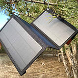 Портативна розкладна сонячна панель Baseo 30W на три секції, фото 7