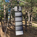 Портативна сонячна панель Baseo 15W з компасом та карабіном, фото 7