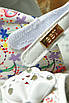 Босоніжки дитячі білого кольору в квітку на ліпучці 157423T Безкоштовна доставка, фото 5