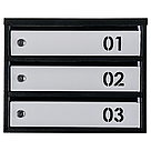 Ящик поштовий багатосекційний ЯП05В (чорно-сірий), фото 4
