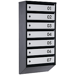 Ящик поштовий багатосекційний ЯП07В (чорно-сірий)