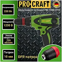 Шуруповерт сетевой ProCraft PB1200DFR