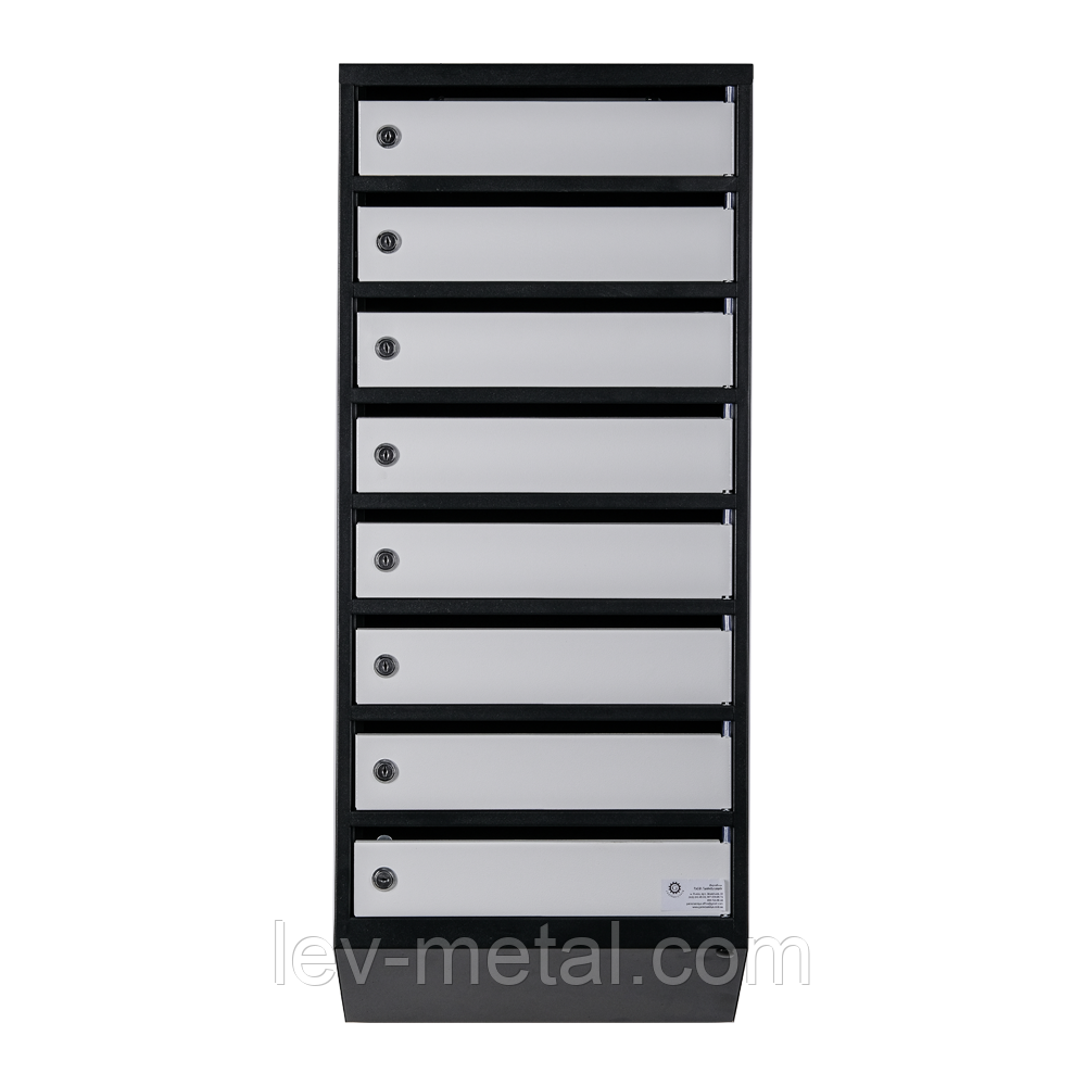 Ящик почтовый многосекционный ЯП08S (черно-серый) - фото 2 - id-p12505890