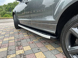 Бокові пороги Erkul для Audi Q7 (2005-2015) алюміній (2 шт.)