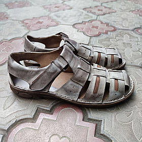 Шкіряні чоловічі босоніжки великий розмір Rafado. Літні чоловічі сандалії велетні. Босоніжки та сандалі