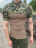 Боевая рубашка убакс с коротким рукавом Tactical Frog T-Shirt Multicam Тактическа военная футболка убакс
