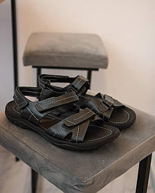 Чоловічі босоніжки великих розмірів Berg. Літні чоловічі сандалі чорні велетні. Босоніжки та сандалі