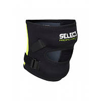 Наколенник SELECT 6207 Knee support for jumper's knee (228) черный/зеленый, XXL