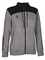 Толстовка SELECT Oxford zip hoodie women (880) серо/черный, XL