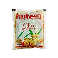 Іспанські зелені оливки з паприкою Hutesa Olive con Papriba 180г/80г Іспанія