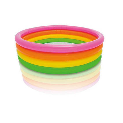 Дитячий надувний басейн Intex 56441 «Райдуга», 168 х 46 см