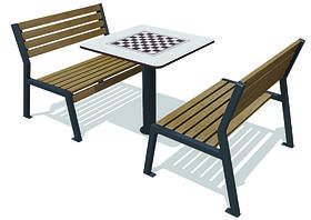 Стіл з кріслами "Шахмати" SiverSport KID9009