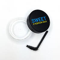 Воск для укладки и фиксации бровей Sweet Eyebrow Wax, 7г - с щеточкой