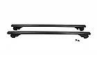 Перемички на звичайні рейлінги Bold Bar V1 Omsa Line для Volvo V70 2000-2007 рр. Алюміній + пластик (2 шт), фото 3