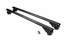 Перемички на звичайні рейлінги Bold Bar V1 Omsa Line для Volvo V70 2000-2007 рр. Алюміній + пластик (2 шт), фото 4