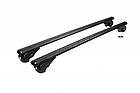 Перемички на звичайні рейлінги Bold Bar V1 Omsa Line для Volvo V70 2000-2007 рр. Алюміній + пластик (2 шт), фото 5