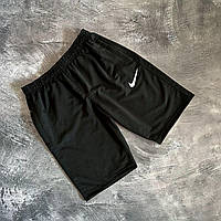 Мужские спортивные шорты Nike черные трикотажные Найк повседневные на лето