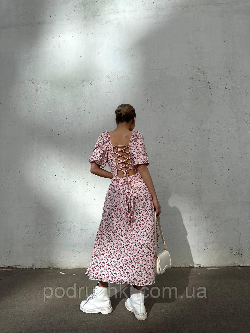 Соблазнительное летнее платье с открытой спиной Ткань софт Размеры 42 ...