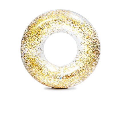 Надувне коло Intex 56274 «Золотий блиск», 107 см, золотий