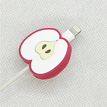 Захист кабелю від перетирання, органайзер для кабелю Яблуко Apple, фото 5