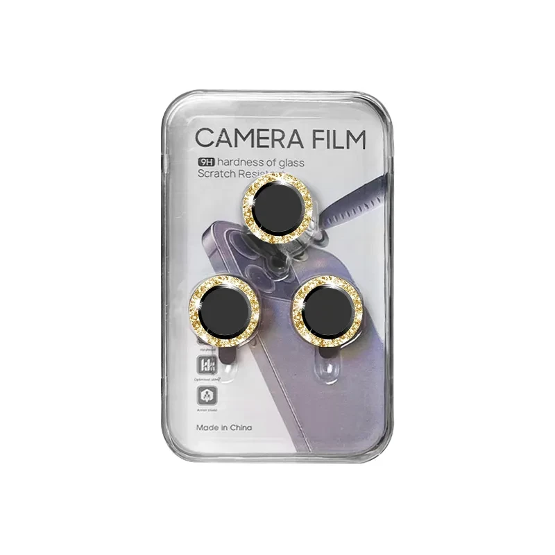 Захисне скло на камеру iPhone Glitter Camera Lens Gold