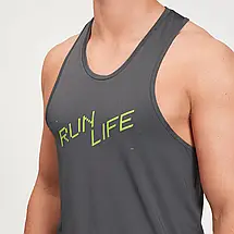 Чоловіча спортивна майка Myprotein Men's Graphic Running Tank Top - Carbon 2XL / 3XL, фото 4