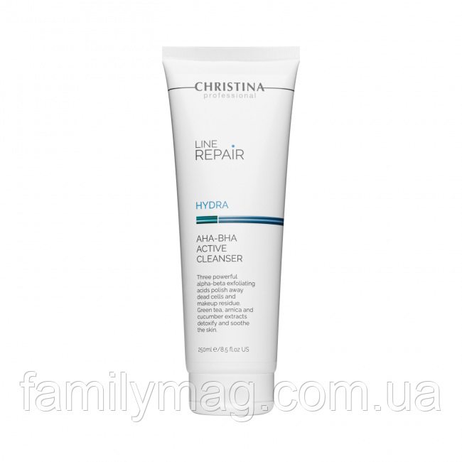 Очищувальний гель з AHA-BHA кислотами Line Repair Hydra AHA-BHA Active Cleanser Christina 250 мл