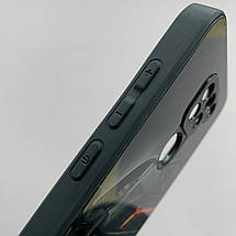 Чохол для Xiaomi Redmi Note 9 скляний чохол з машиною на телефон сяомі редмі нот 9 чорний l6f, фото 4