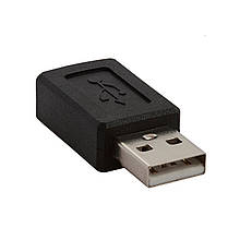 Перехідник адаптер MicroUSB F — USB M (мама/тато), фото 3