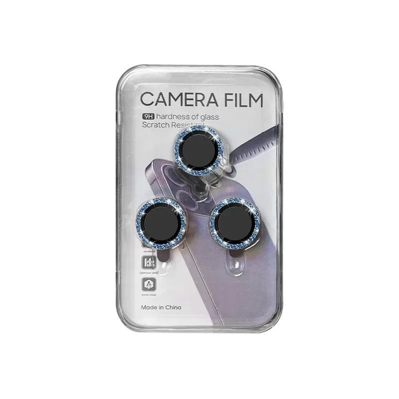 Захисне скло на камеру iPhone Glitter Camera Lens Blue