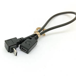 Кабель перехідник Mini USB F (мама) — Micro USB M (тато) UP, фото 3