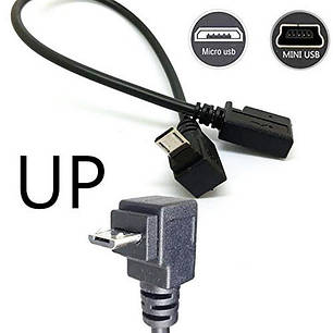 Кабель перехідник Mini USB F (мама) — Micro USB M (тато) UP, фото 1