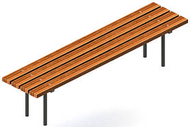 Лавка паркова без спинки SiverSport KID913