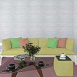 Самоклеюча 3D панель Біла кладка В РУЛОНІ 3080x700x5мм, фото 6