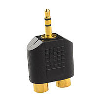 Аудіосплітер перехідник із 3,5 мм на 2 RCA (Male/Female), фото 4