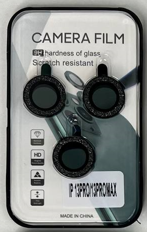Захисне скло на камеру iPhone Glitter Camera Lens Black
