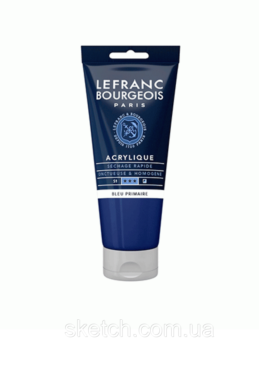 Фарба акрилова Lefranc Fine Acrylic Color Serie 1 №063 Основний синій (Primary blue), 80мл