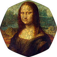 Большой Фигурный Деревянный Пазл Woods Story Мона Лиза (Леонардо да Винчи) XL