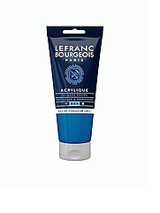 Фарба акрилова Lefranc Fine Acrylic Color Serie 1 №065 Церуліум блакитний (Cerulean blue hue), 80мл