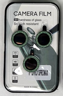 Захисне скло на камеру iPhone Glitter Camera Lens Green