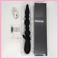 П'ятирівневий анальний вібратор стимулятор з обмежувачем, Анальний вібратор з 10 режимами, Інтимні іграшки